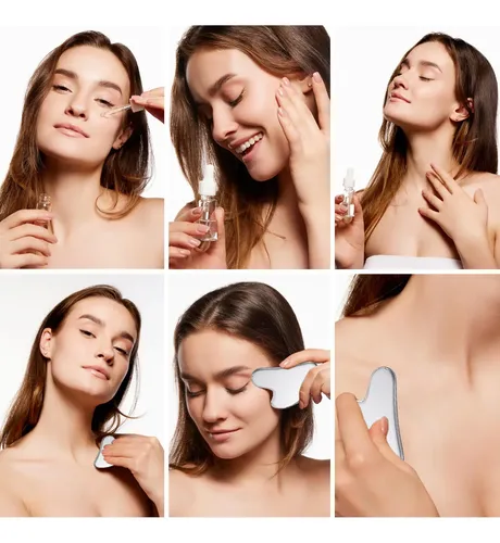 Herramienta Facial Gua Sha Daubigny De Acero Inoxidable Para
