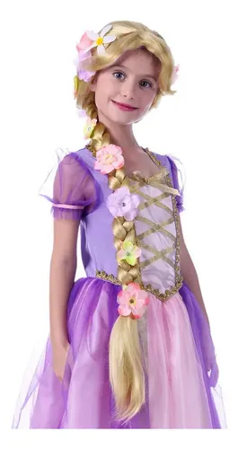 Peluca Trenzada De Rapunzel Encantada Peluca De Princesa Rap