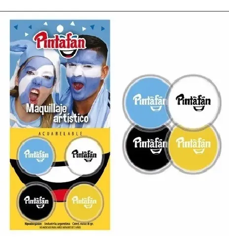 Kit Set Maquillaje X4 Colores Varios Deporte Pintafan