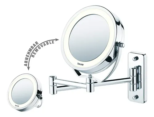 Espejo Maquillaje De Pared Y Mesa Profesional Beurer Bs 59