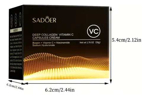 Crema Facial Sadoer Colágeno Y Vitamina C En Cápsulas 80g
