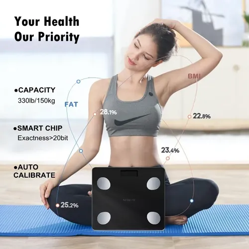 Báscula Corporal Inteligente Nutri Fit Con Bluetooth Para La