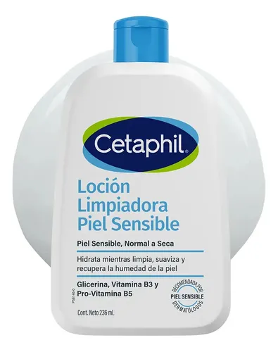 Locion Limpiadora Cetaphil Para Piel Sensible, Normal A Seca X 236 Ml