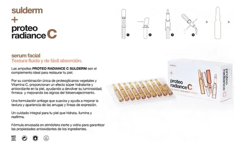 Proteo Radiance C sulderm ampollas iluminadoras antiox