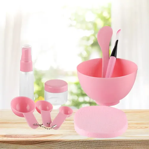 Kit De Herramientas De Maquillaje Facial Con Espátula, 9 Uni