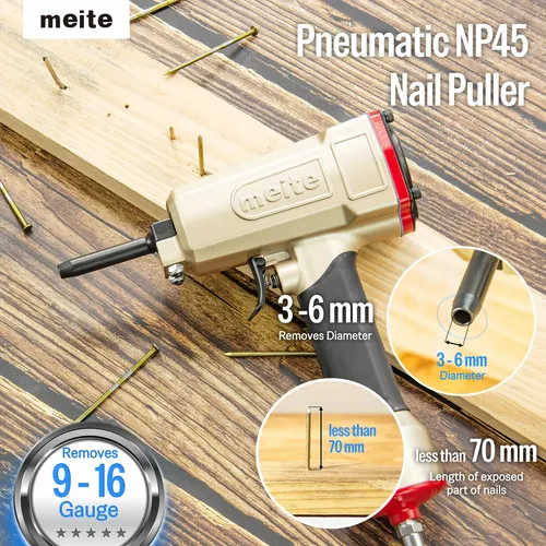 Removedor De Uñas Neumático Profesional 70-110 Psi Madera