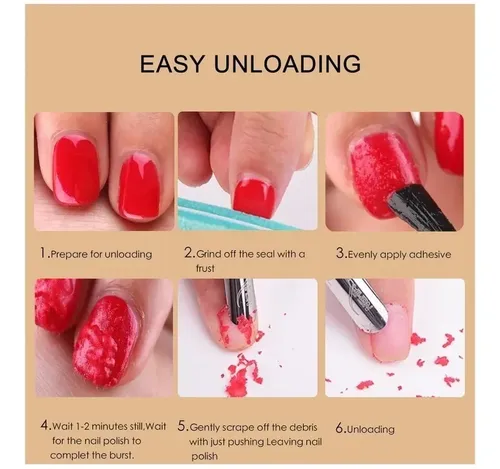 Kit Removedor Mágico Gel De Esmalte Semi Led