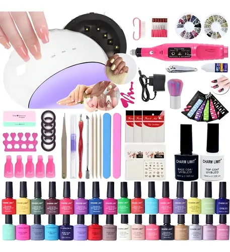 Kit Inicial X41 Completo Cabina Torno Esmaltados Uñas Semi