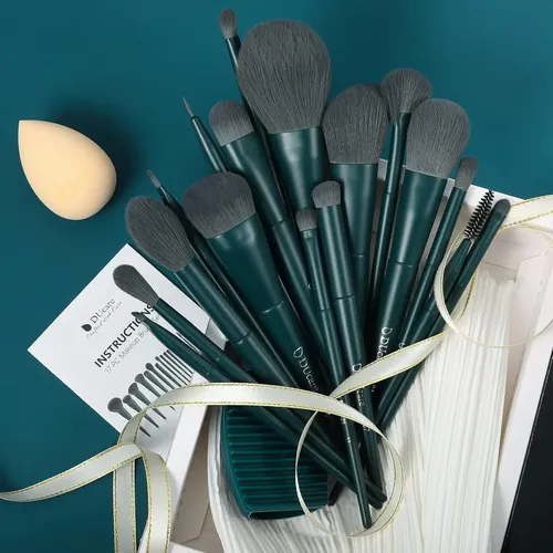 Juego De Brochas De Maquillaje Ducare De 17 Piezas Con Al… 17pcs