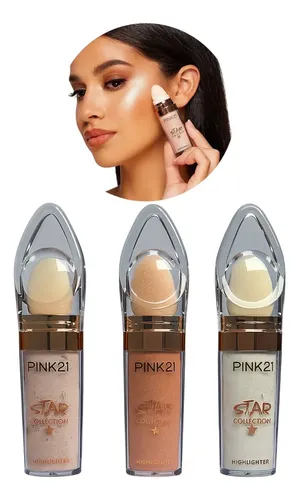 Polvo De Hadas Iluminador Facial Corporal Brillo Pink 21