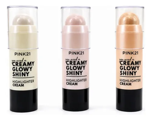 Iluminador Cremoso Barra Highlighter Pink 21 X 36 Unidades