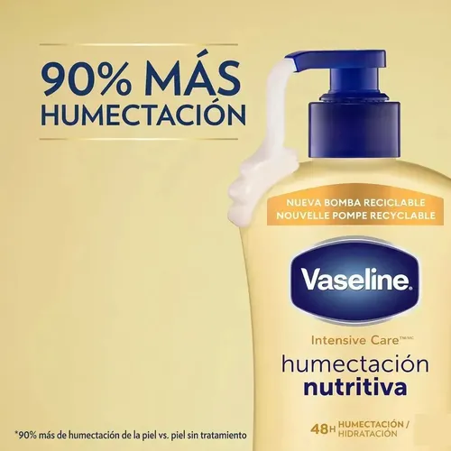 Crema Corporal Vaseline Avena Locion Hidratante Intensive Care 600g Fragancia Nourishing moisture