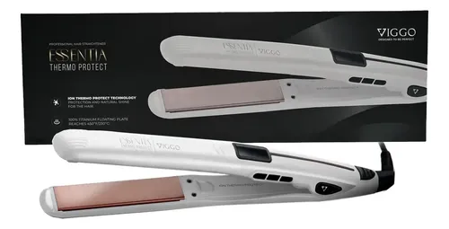 Planchita De Pelo Viggo Essentia Thermo Protect Blanco V-207