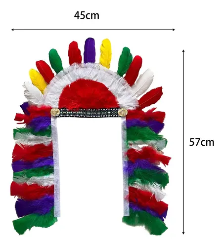 Tocado De Plumas, Diadema, Accesorios De Disfraz
