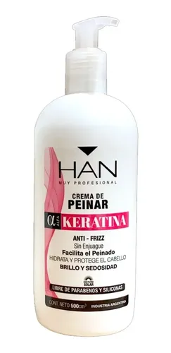 Han Crema De Peinar Alfa Keratina Anti Frizz Brillo X 500