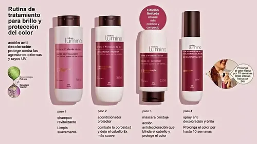 Natura Lumina Spray Antidecoloracion Y Brillo 150ml Vegano