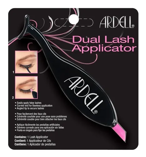 Aplicador Pestañas Postizas Ardell Dual Lash con Punta Curva y Angular