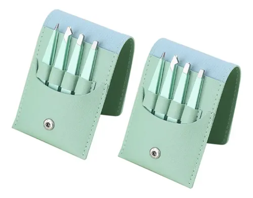 2 Juegos De Clips Para Cejas, Pinzas De Acero Inoxidable Par