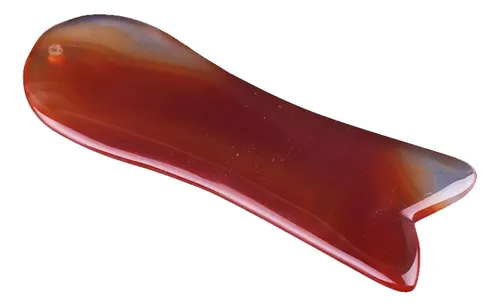 Rodillo De Jade Rojo, Herramienta Facial Para Raspar Guasha,