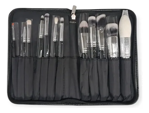 Brochas De Maquillaje 12 Piezas Con Estuche