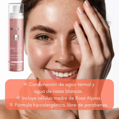 Alpine Roses Bruma Hidratante Locion Facial Revitalizante