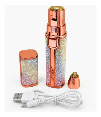 Depiladora Eléctrica 2 En 1 Para Cejas, Nariz Y Axilas, Usb