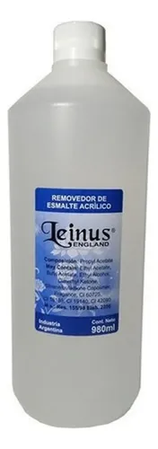 Removedor Esmaltado Semipermanentes Uñas Leinus 1 Litro X6