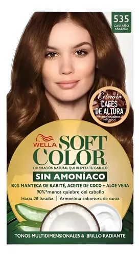 Soft Color Kit De Tintura Semipermanente 535 Castaño Arábica