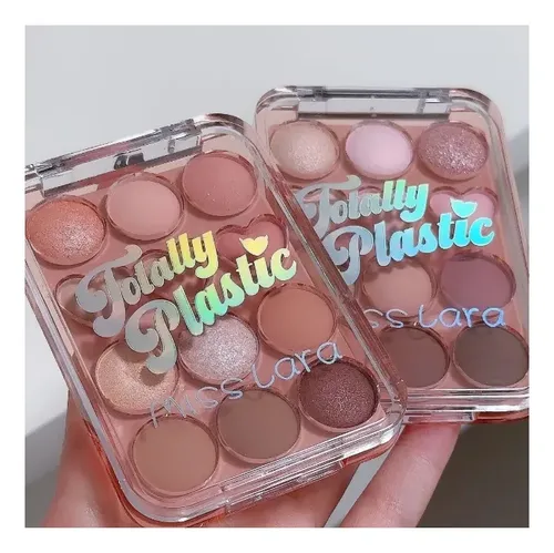 Paleta Sombras X 12 Colores Tonos Nude Brillosos Mate Asian