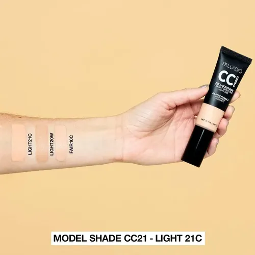 Crema Cc Palladio 25.7 Ml Claro 20w, Cobertura Total Y