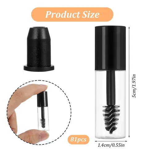 20 Tubos De Rímel Vacíos Con Varita, Mini 3 Ml Vacíos