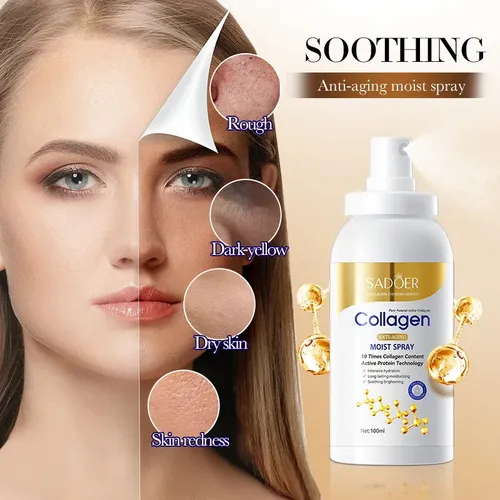 Sadoer Spray De Colágeno Facial Antiarrugas Hidratante 100ml