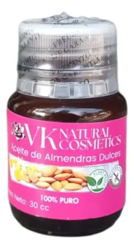 Aceite De Almendras Dulces Puro Vk Natural Cosmetics 30cc