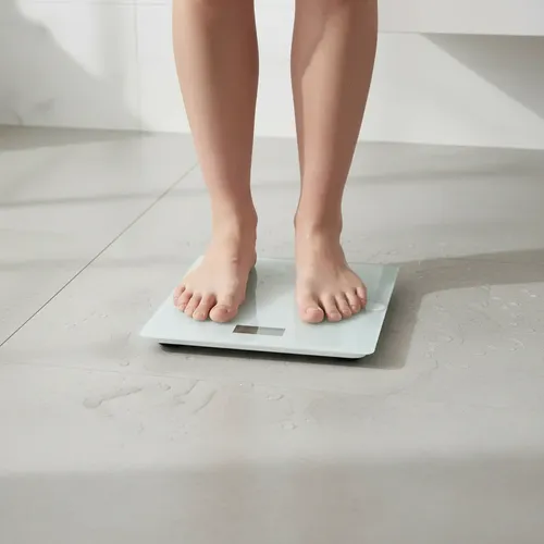 Balanza Digital De Baño Con Plataforma De Vidrio Templado