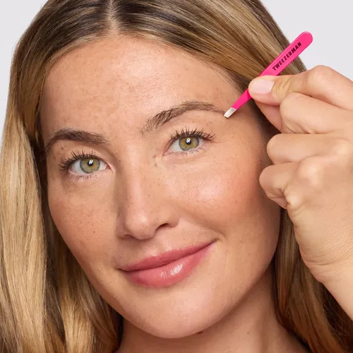 Kit Brow Rescue Tweezerman Rosa Y Negro Con Minipinza Inclin