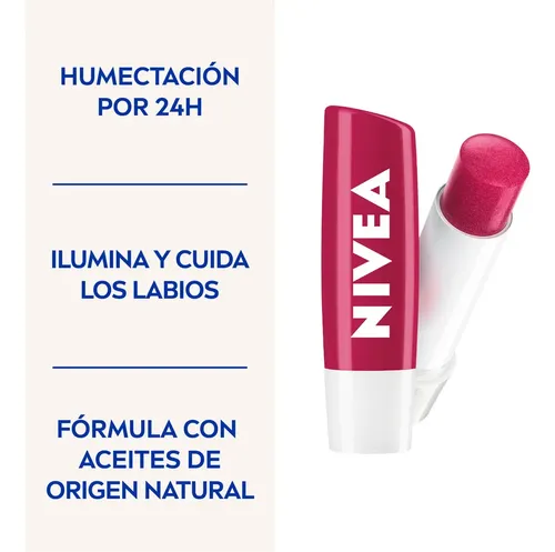Nivea Protector Labial Hidratante Fruity Shine Cereza 4,8gr