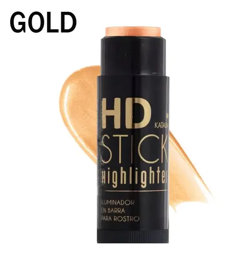 Stick Hd Highlighter – Iluminador En Barra – Katalia Tono Del Maquillaje Gold