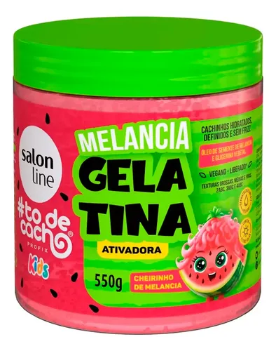 Salon Line To De Cacho Kids Gelatina Anti Frizz Sandia 550gr