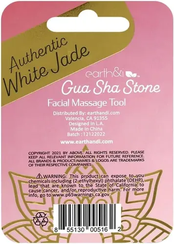 Piedra Gua Sha Facial De Jade Blanco Para Masaje