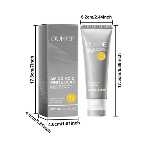 Limpiador De Doble Tubo De Aminoácidos, Limpieza Facial Suav