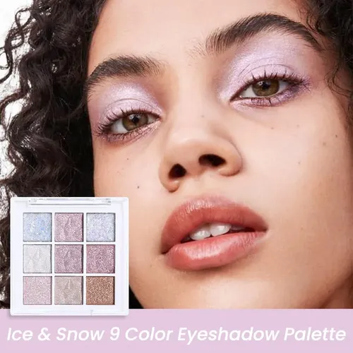 Cakaila Paleta Sombras 9 Colores Glitter Rosa Blanco