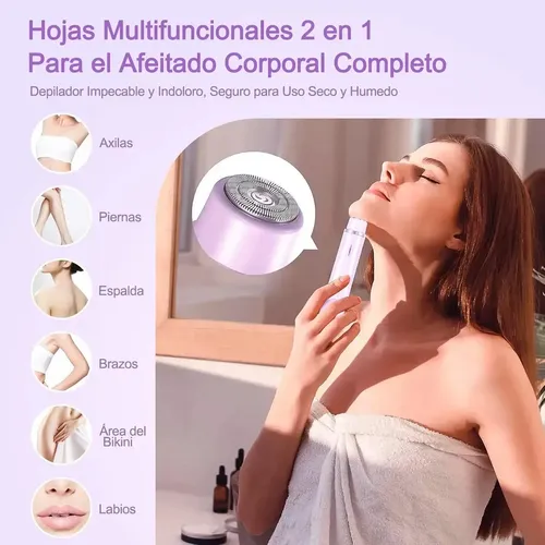 Depiladora Bikini Para Mujer Electrica Doble Cabeza 2 En 1