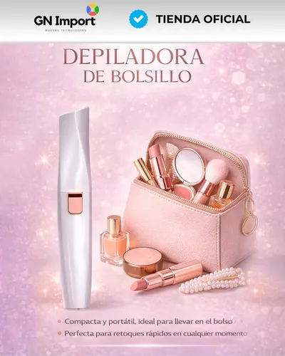 Depilador Facial Vello Corporal Luz Recargable 2 En 1 Mujer