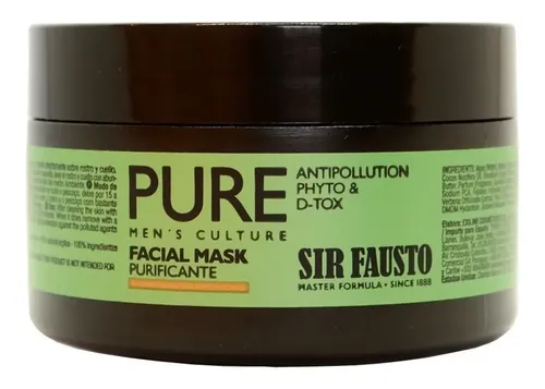 Sir Fausto Pure Máscara Facial Purificante Detox X 100ml