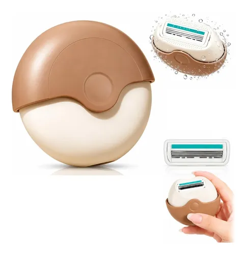 3-layer Hair Shaver With Rotating Cover, Compact Travel