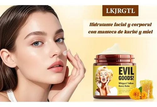 Crema Original Evil Goods, Crema Hidratante De Sebo Bovino