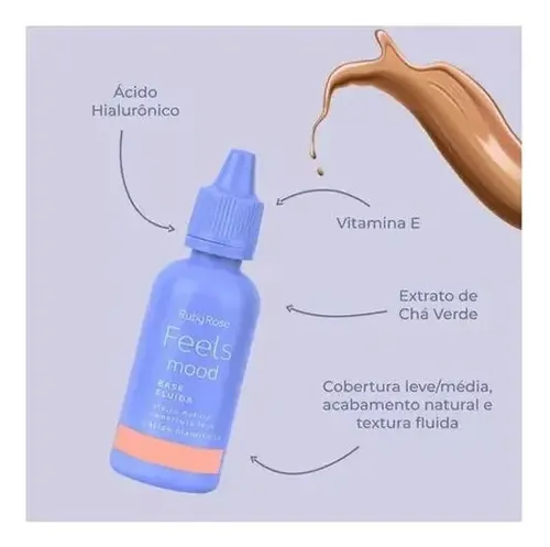 Base Fluida + Acido Hialuronico Feels Mood Ruby Rose Mc52