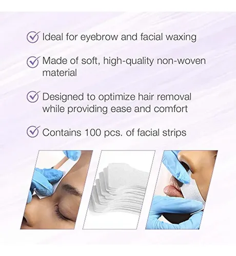 Tiras De Cera Para Cejas Ez Grip Satin Smooth, No Tejidas, W
