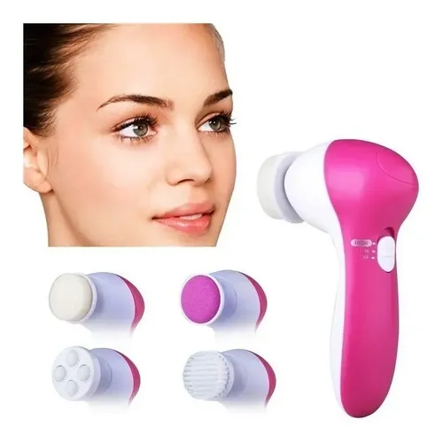 Cepillo Facial Masajeador Exfoliante Limpieza 5 En 1 A Pilas