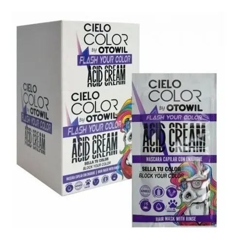 Mascara Capilar Con Enjuague Crema Acida Otowil Caja X12uni